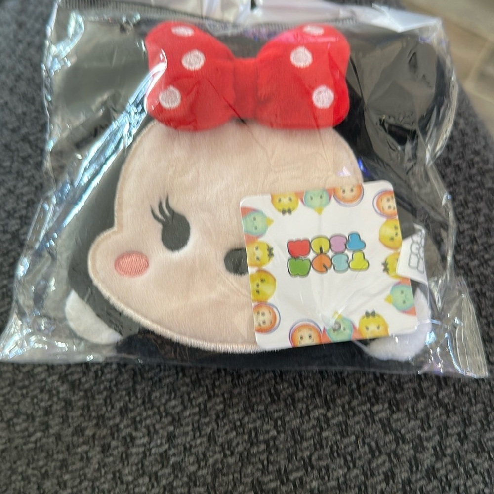 Disney Minnie Plush Coin Purse Zipper Change - Picture 2 of 3